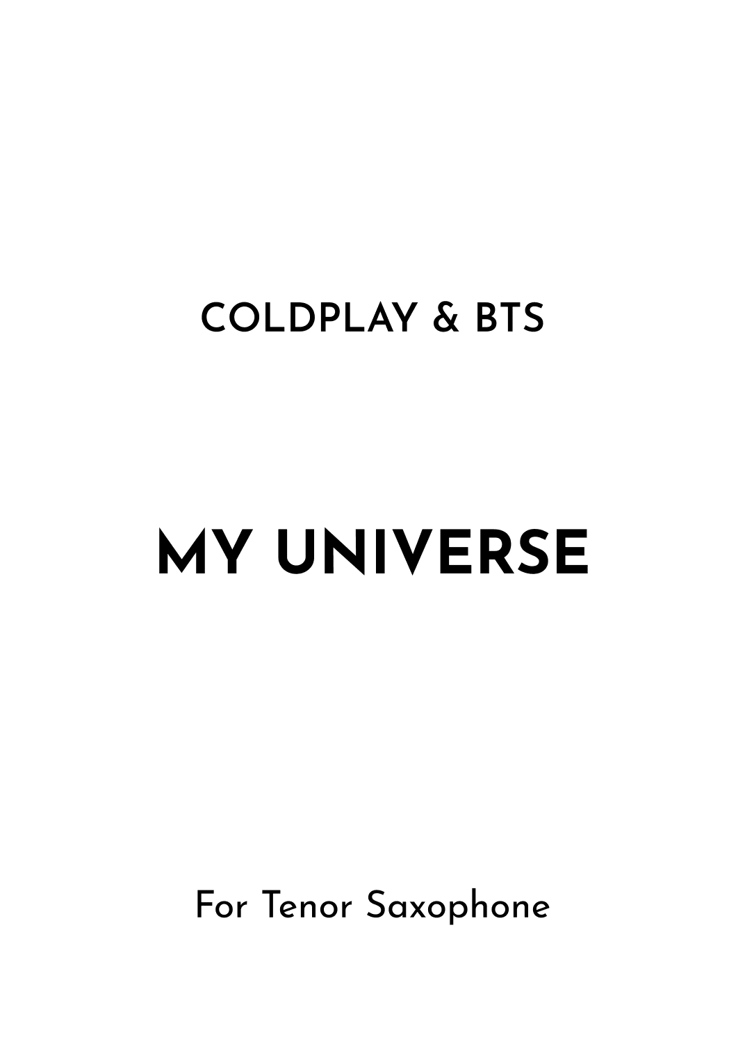My Universe (arr. Jireh J.)