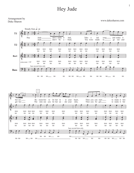 Hey Jude (arr. Deke Sharon)