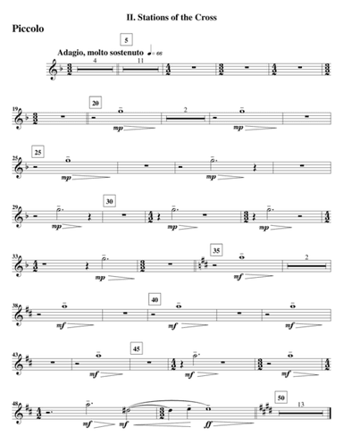 Three Symphonic Moments - II. Stations of the Cross (Set of Parts)