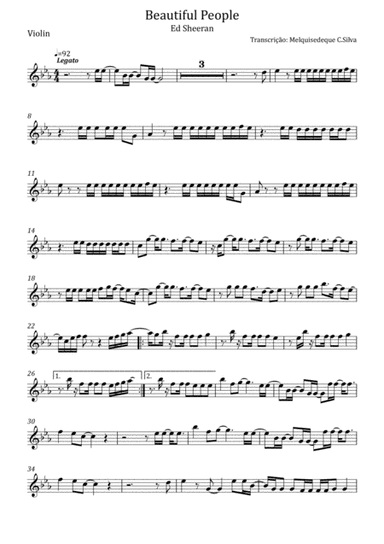 Beautiful People (arr. Melquisedeque C.Silva)