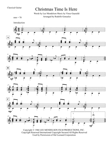 Christmas Time Is Here (arr. Rodolfo Gonzalez)