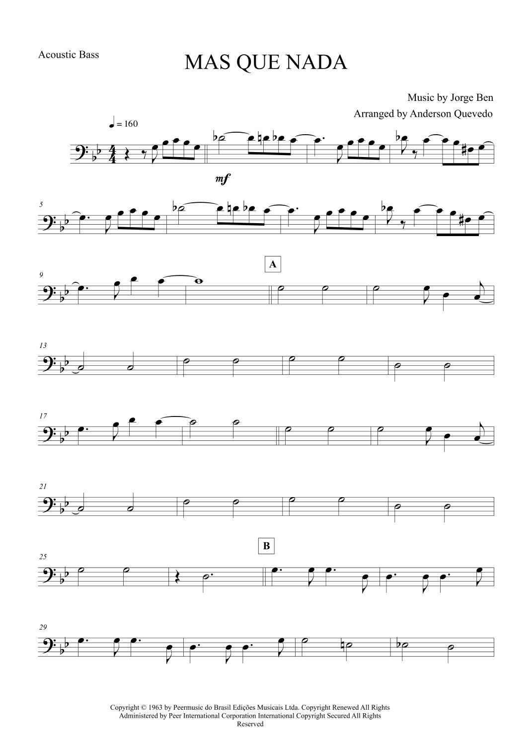 Mas Que Nada (arr. Anderson Quevedo)