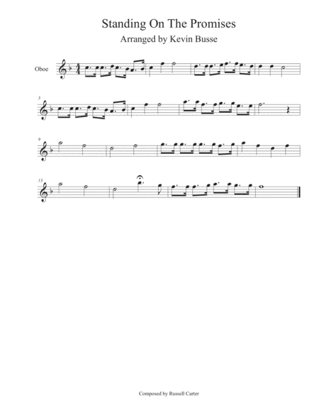 Standing On The Promises - Oboe (arr. Kevin Busse)