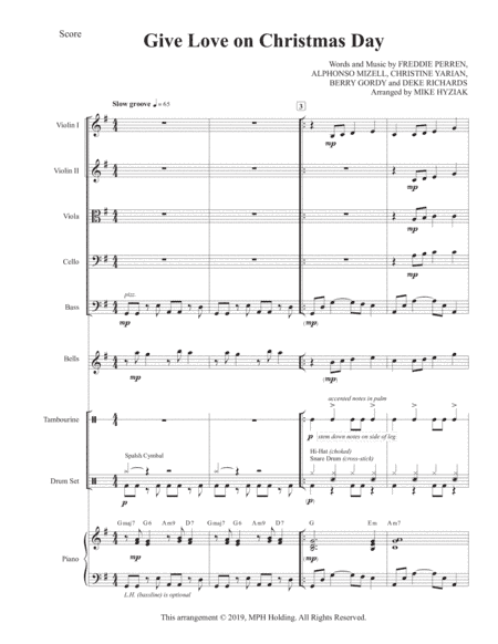 Give Love On Christmas Day (arr. Mike Hyziak)