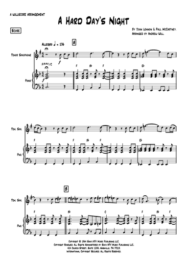 A Hard Day's Night (arr. Andrew Will)