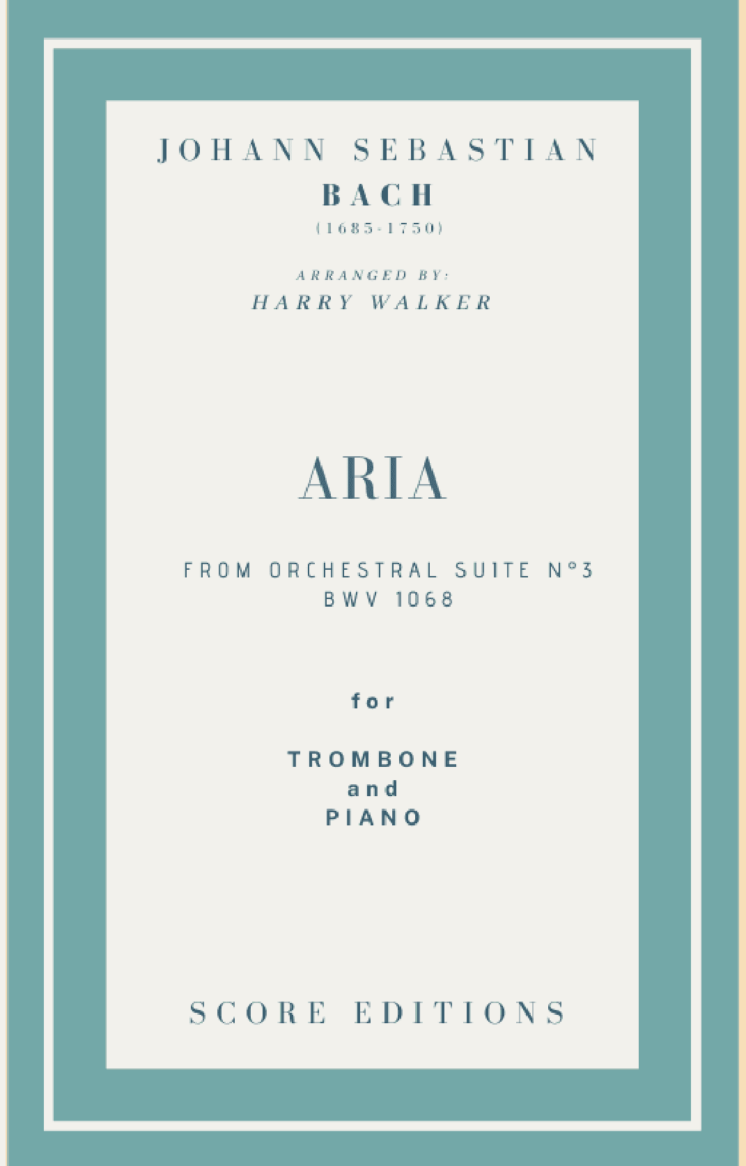 Bach Air from Suite No.3 (for Trombone and Piano) (arr. Harry Walker)