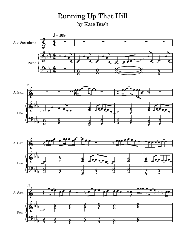 Running Up That Hill (arr. Anya Alston)