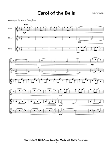 Carol of the Bells (arr. Anna Coughlan)