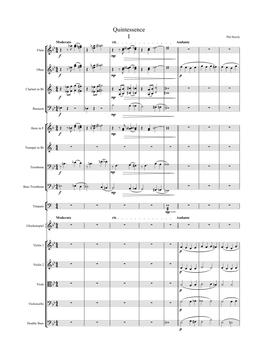 Quintessence I & II for Orchestra