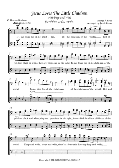 Jesus Loves the Little Children (arr. Jacob Evans)