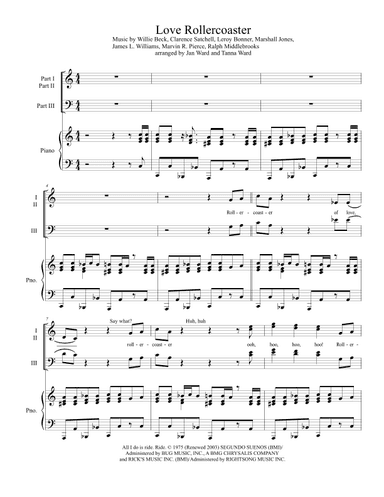 Love Rollercoaster (arr. Jan Ward and Tanna Ward)