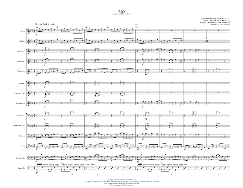 Rio (arr. Colin Eng)
