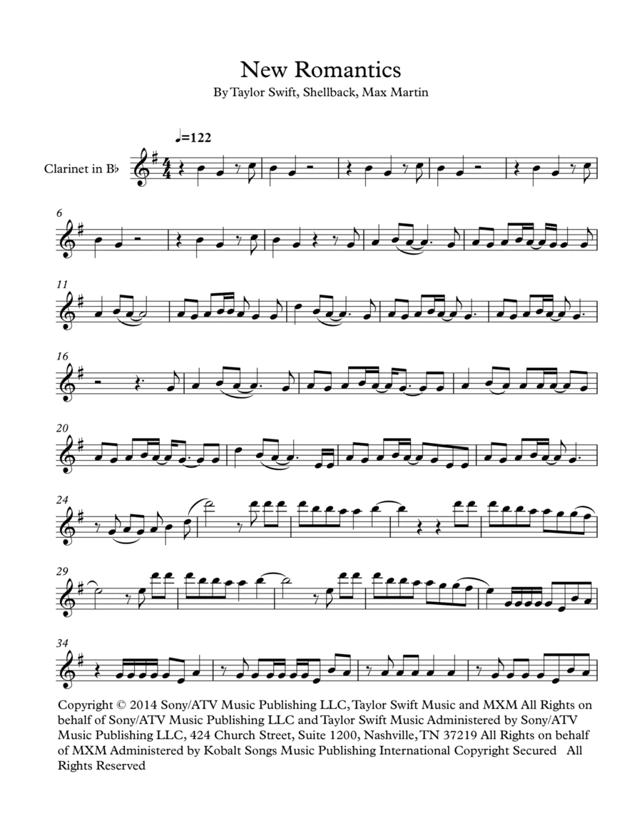 New Romantics (arr. Robert Moody)
