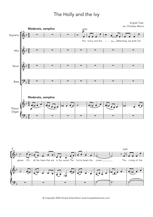 The Holly and the Ivy (arr. Christian Morris)