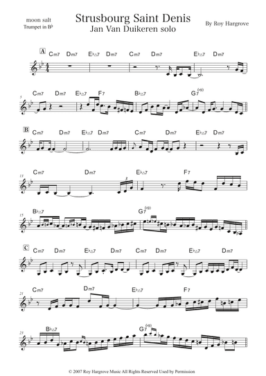 Strasbourg / St. Denis (arr. moon salt)