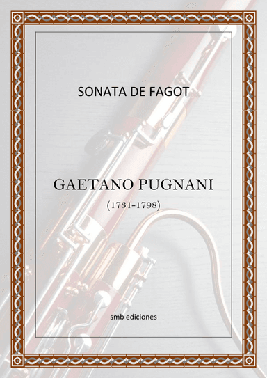 Sonata de Fagot. Gaetano Pugnani. by Ovidio Gimenez Martinez (arr. OVIDIO GIMENEZ)