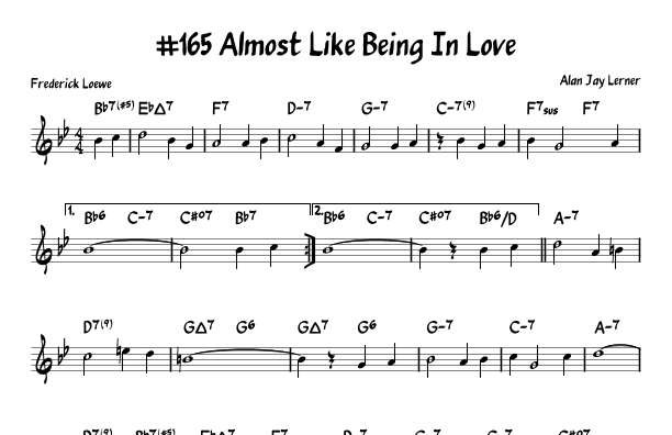 Almost Like Being In Love (arr. John Fries)
