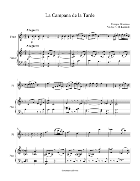 La Campana de la Tarde (arr. Nick Lacanski)