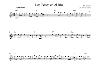 Christmas Carols for Alto Recorder: Los Peces en el Río (arr. Javier Marcó)