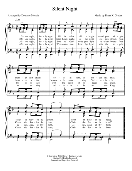 Silent Night (arr. Dominic Meccia)