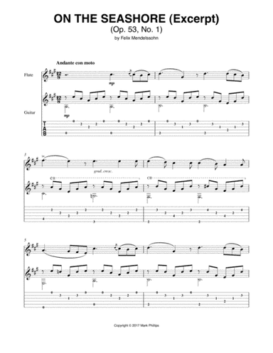 On the Seashore (Songs Without Words, Op. 53, No. 1) (arr. Mark Phillips)