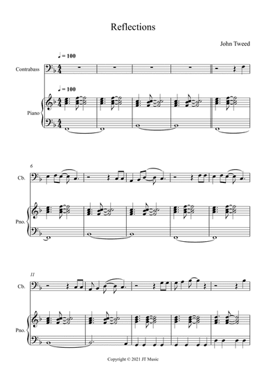 Reflections - Double Bass and Piano