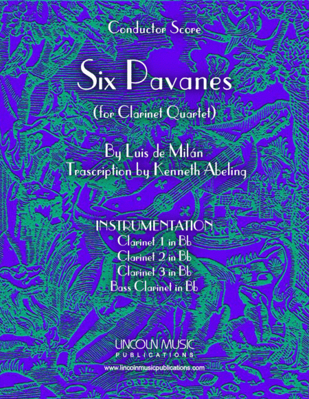 Milan - Six Pavanes (for Clarinet Quartet) (arr. Kenneth Abeling)