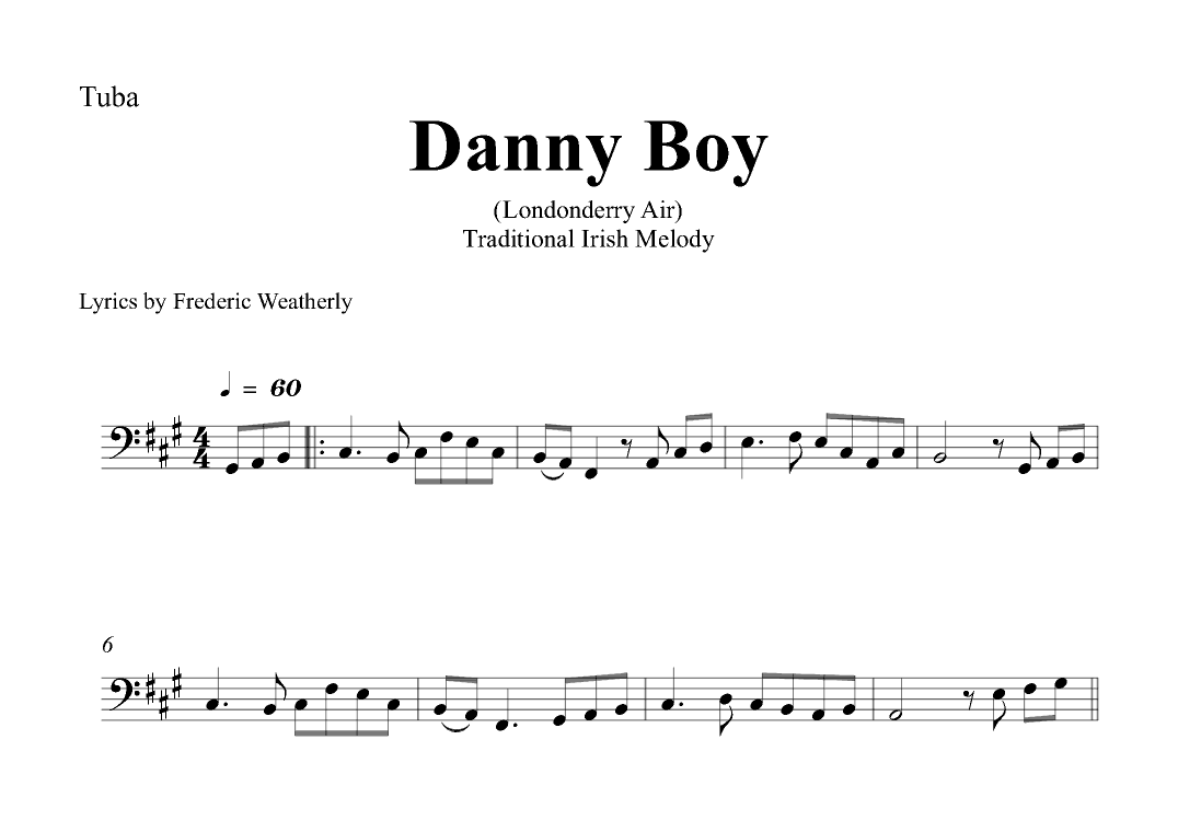 Danny Boy (Londonderry Air) (arr. Gabriel Oliveira)