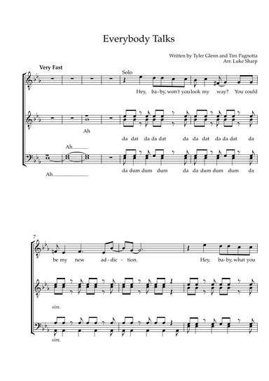 Everybody Talks (arr. Luke Sharp)