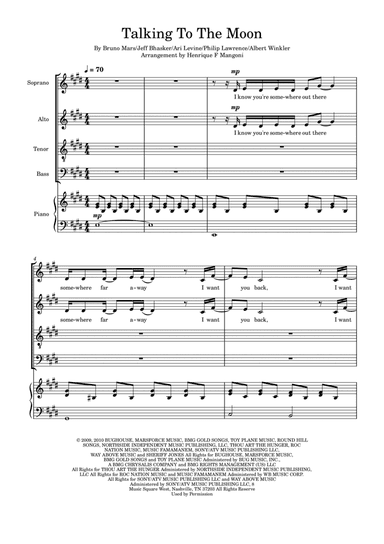 Talking To The Moon (arr. Henrique F Mangoni)