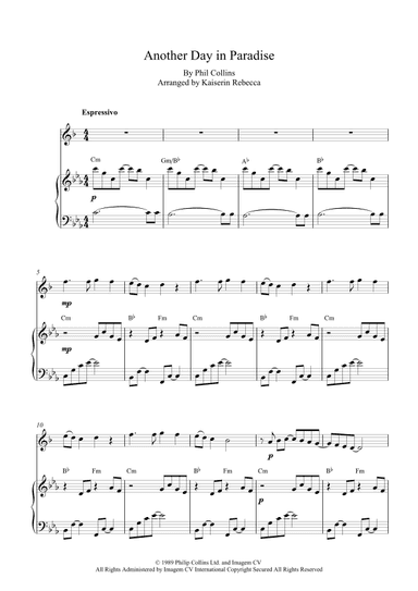 Another Day In Paradise (arr. Kaiserin Rebecca)