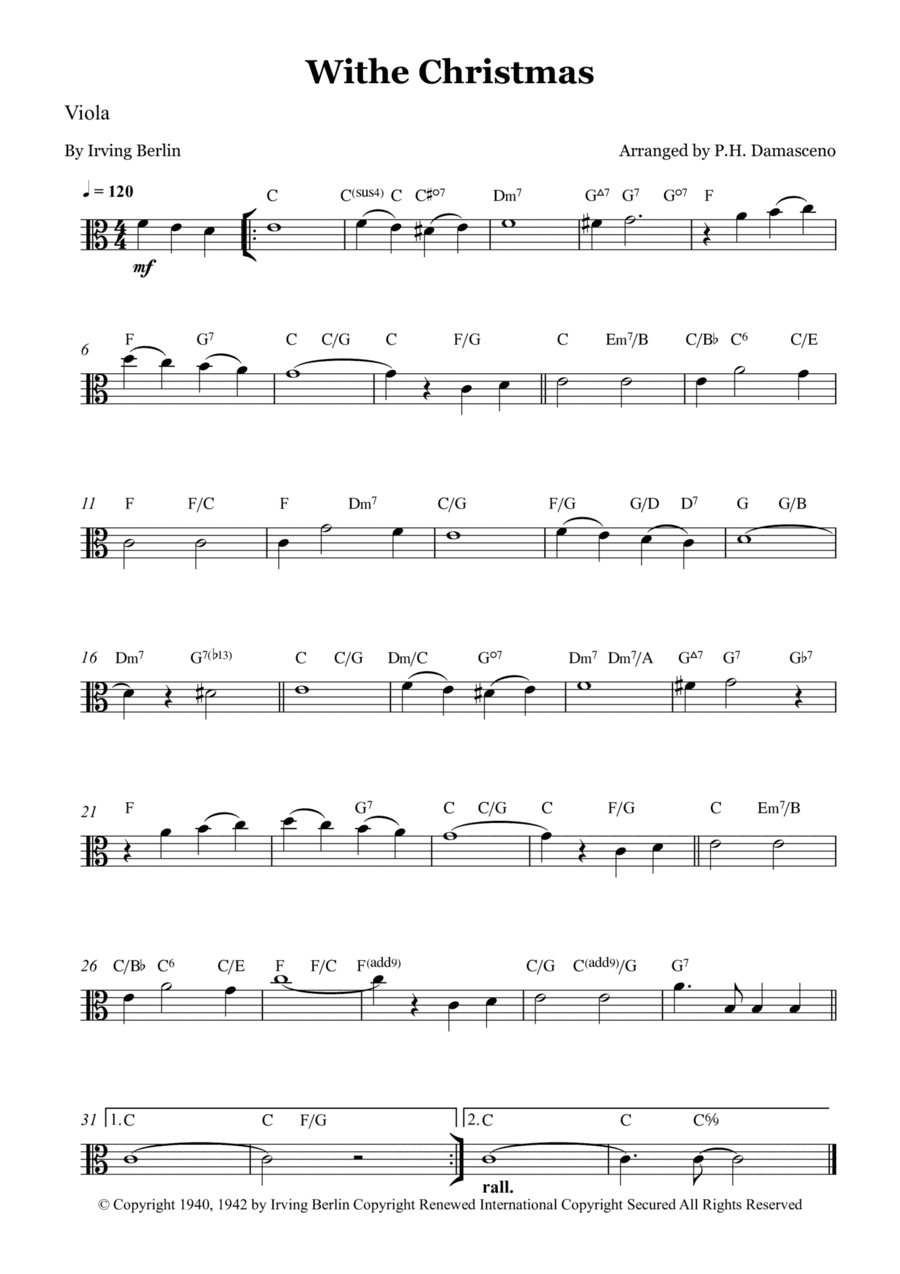 White Christmas (arr. P.H. Damasceno)