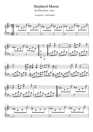 Shepherd Moons (arr. Pablo Huelsz)