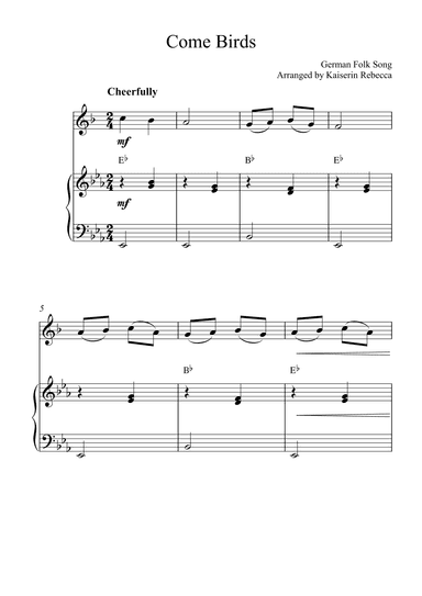 Come Birds (arr. Kaiserin Rebecca)