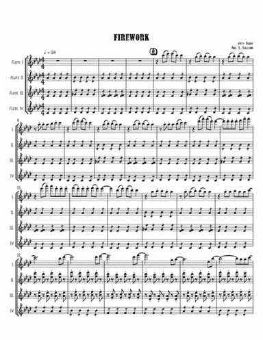 Firework (arr. Sean Sullivan)