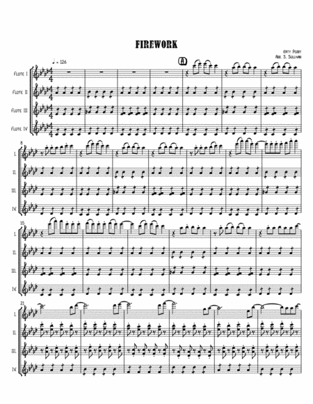 Firework (arr. Sean Sullivan)