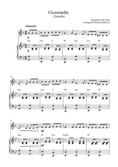 Cicerenella (Tarantlla) (arr. Kaiserin Rebecca)