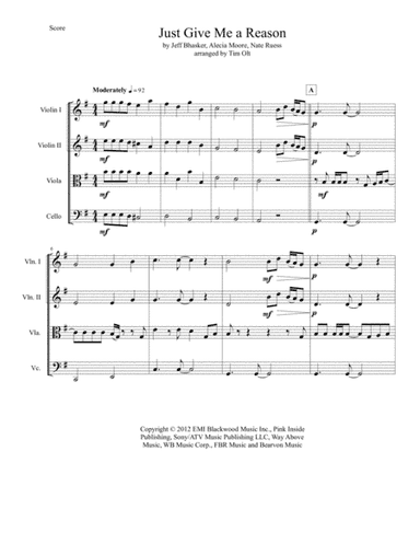 Just Give Me A Reason (arr. Tim Olt)