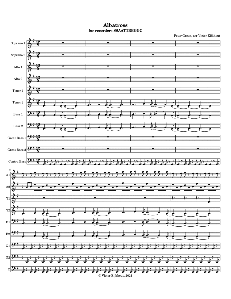 Albatross (arr. Victor Eijkhout)