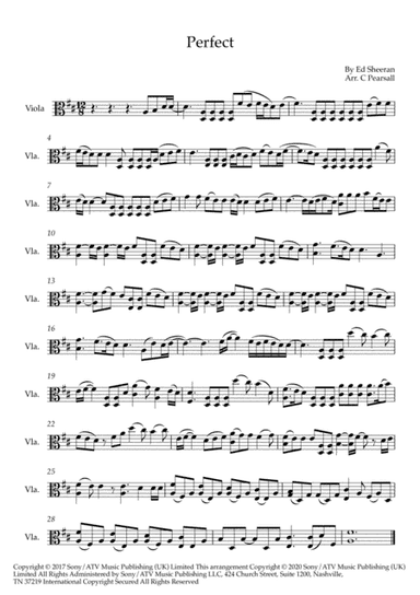 Perfect (arr. Caroline Pearsall)