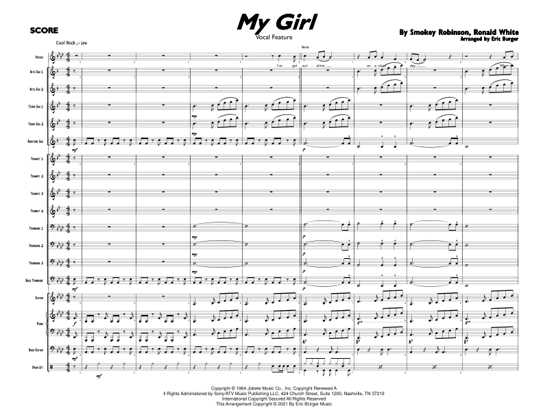 My Girl (arr. Eric Burger Music)