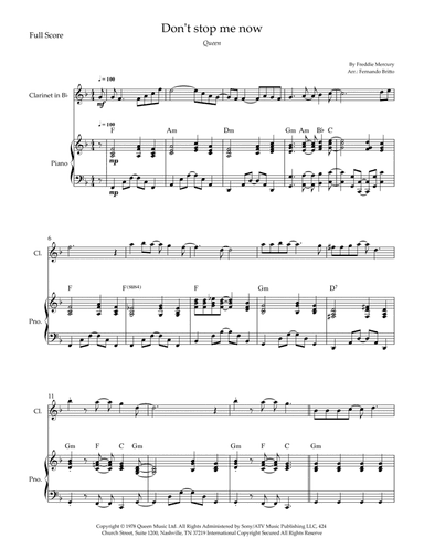 Don't Stop Me Now (arr. Fernando Britto)