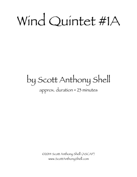 Wind Quintet #1A