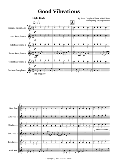 Good Vibrations (arr. Kayleigh Huelin)