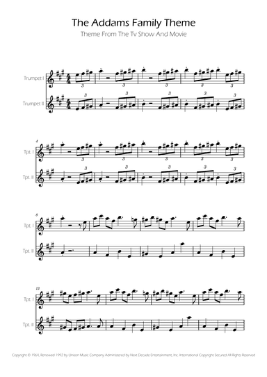 Addams Family Theme (arr. Ygor Nunes)