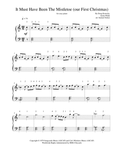 It Must Have Been The Mistletoe (our First Christmas) (arr. Samuel Stokes)