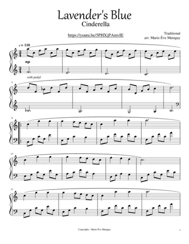 Lavender's Blue (arr. Marie-Ève Mainguy)