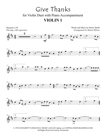 Give Thanks (arr. Sharon Wilson)