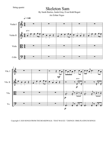 Skeleton Sam (arr. Zoltan Vegso)