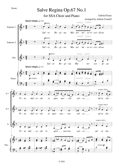 Salve Regina (arr. Adrian Connell)